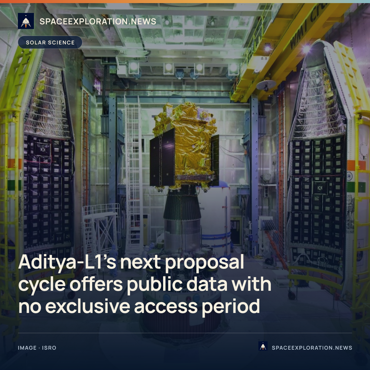Branded story card: Aditya-L1's next proposal cycle offers public data with no exclusive access period