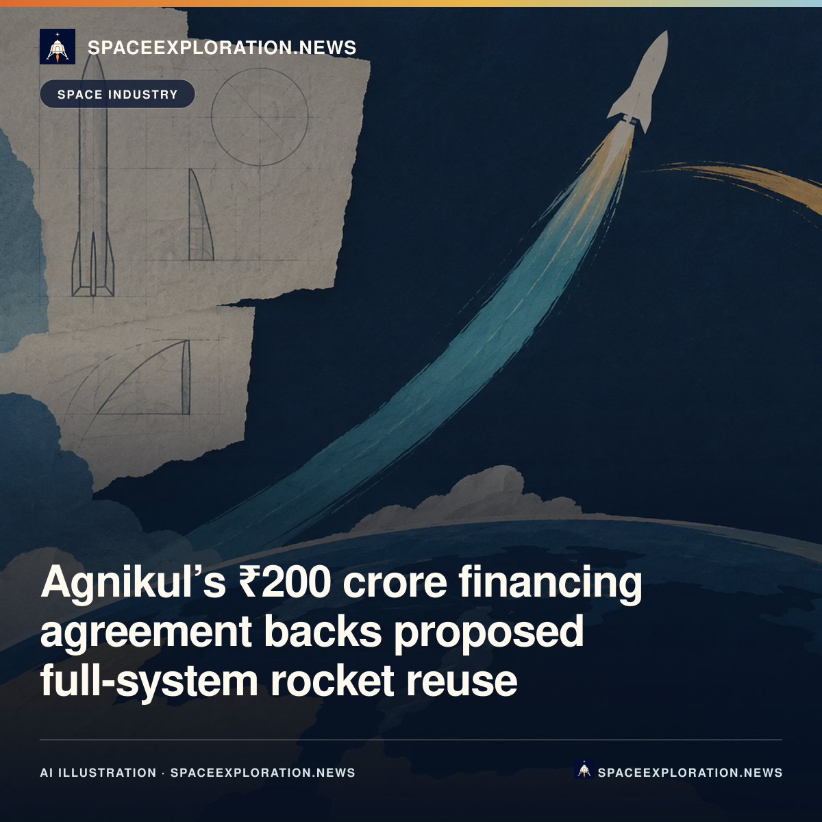 Branded LinkedIn card: Agnikul’s ₹200 crore financing agreement backs proposed full-system rocket reuse