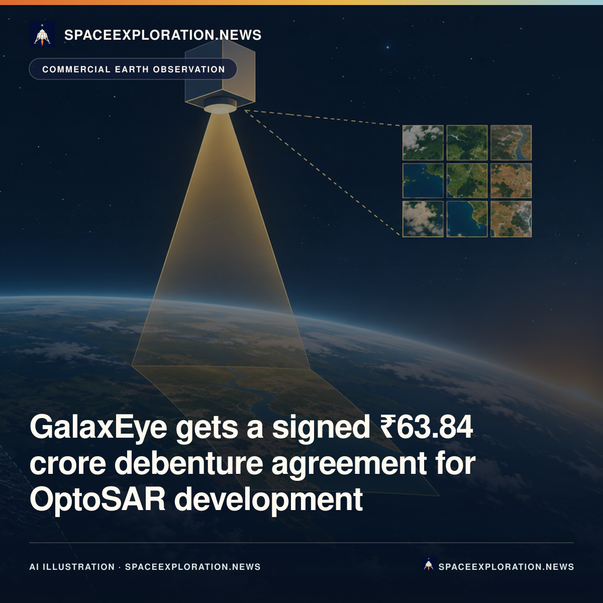 Branded LinkedIn card: GalaxEye gets a signed ₹63.84 crore debenture agreement for OptoSAR development