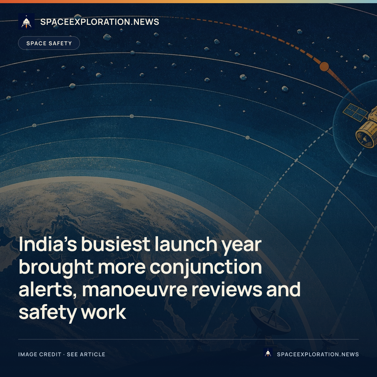 Branded story card: India’s busiest launch year brought more conjunction alerts, manoeuvre reviews and safety work