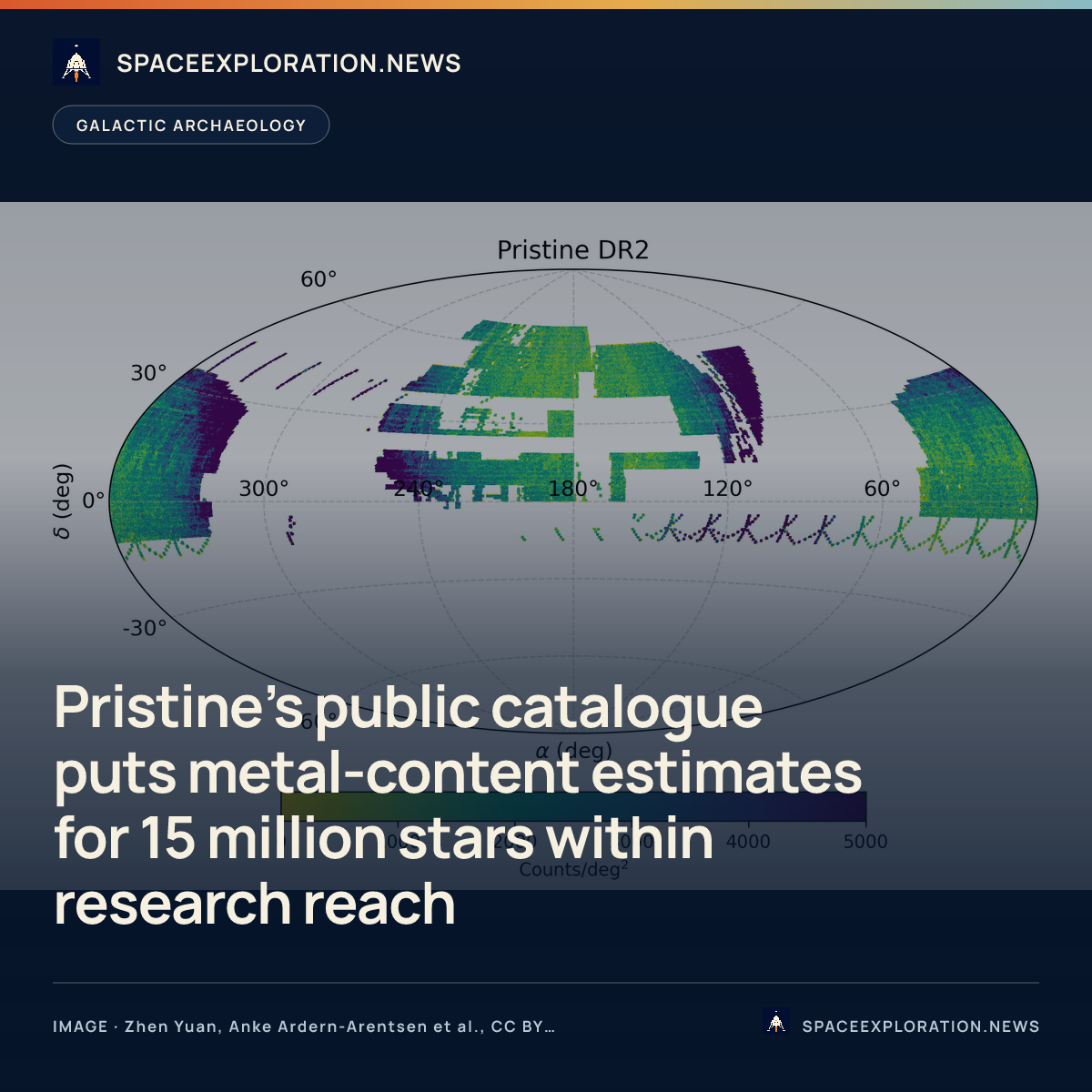 Branded story card: Pristine’s public catalogue puts metal-content estimates for 15 million stars within research reach