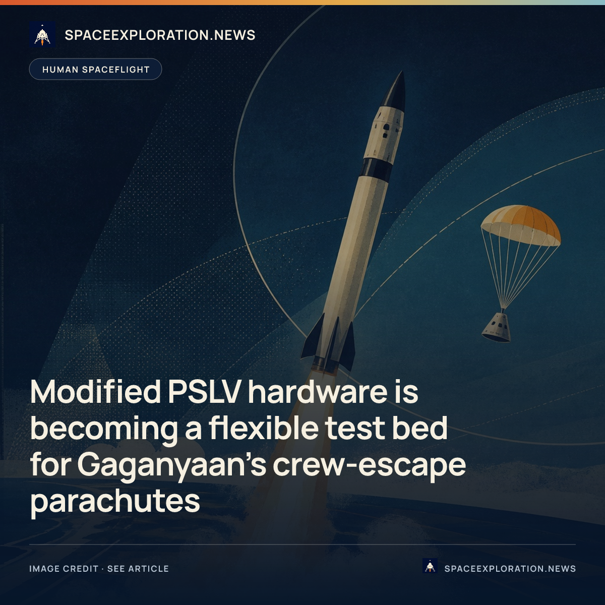 Branded story card: Modified PSLV hardware is becoming a flexible test bed for Gaganyaan’s crew-escape parachutes