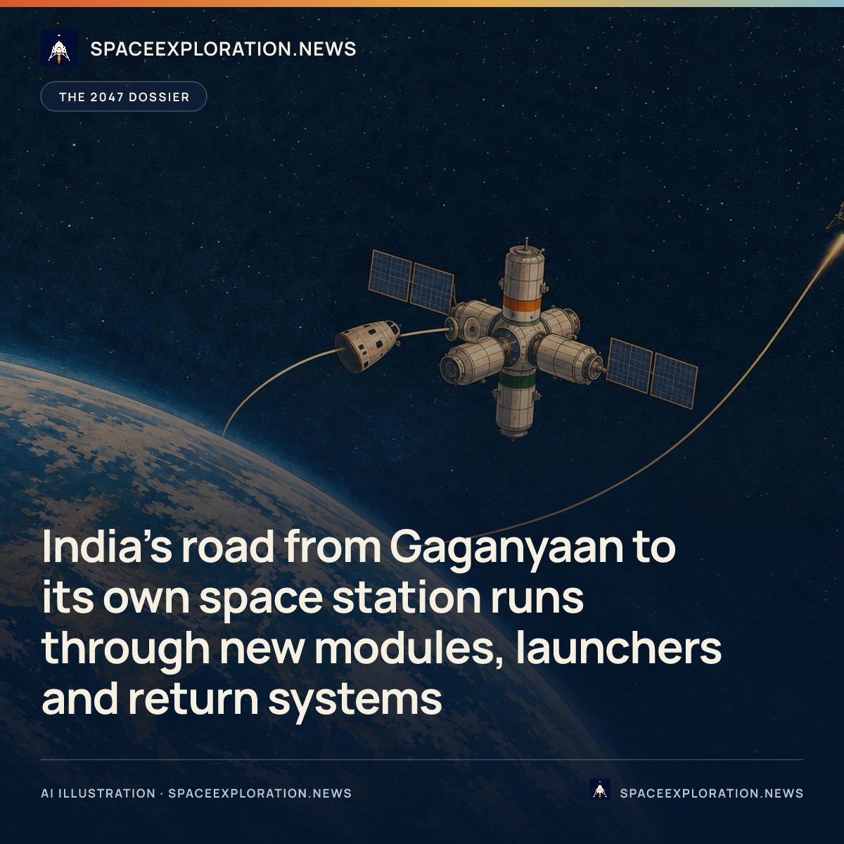 Branded story card: India’s road from Gaganyaan to its own space station runs through new modules, launchers and return systems