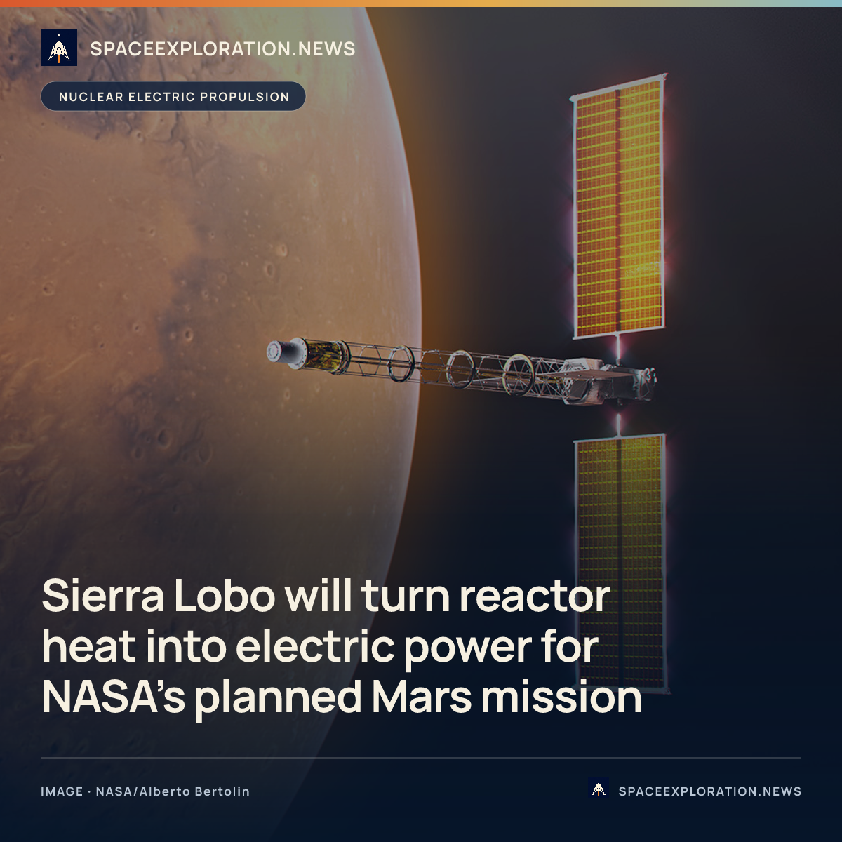 Branded story card: Sierra Lobo will turn reactor heat into electric power for NASA’s planned Mars mission