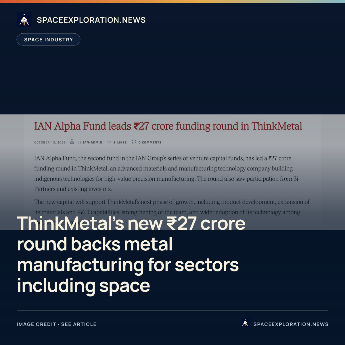 Branded story card: ThinkMetal’s new ₹27 crore round backs metal manufacturing for sectors including space