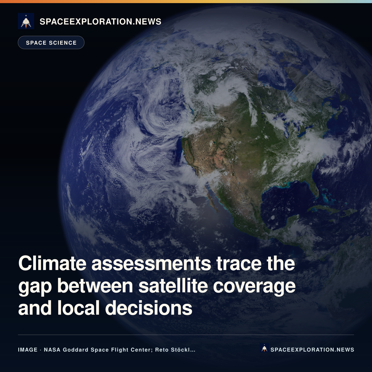 Branded LinkedIn card: Climate assessments trace the gap between satellite coverage and local decisions